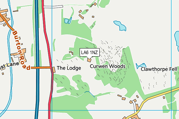 LA6 1NZ map - OS VectorMap District (Ordnance Survey)