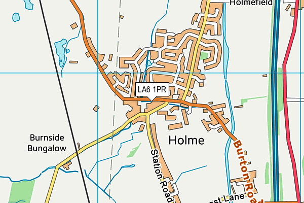 LA6 1PR map - OS VectorMap District (Ordnance Survey)