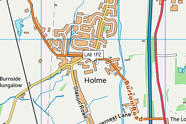 LA6 1PZ map - OS VectorMap District (Ordnance Survey)