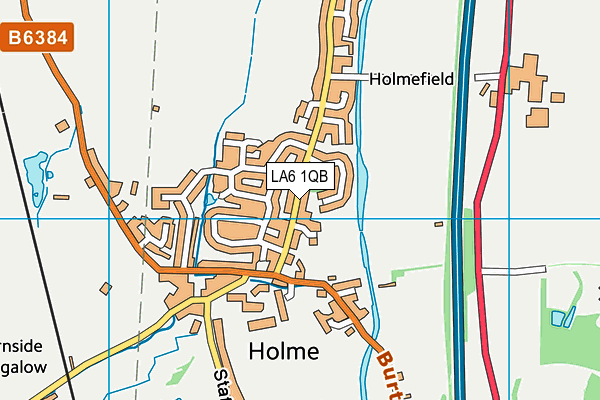 LA6 1QB map - OS VectorMap District (Ordnance Survey)