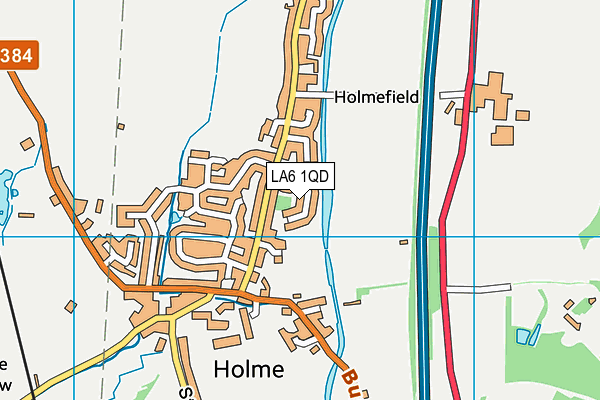 LA6 1QD map - OS VectorMap District (Ordnance Survey)