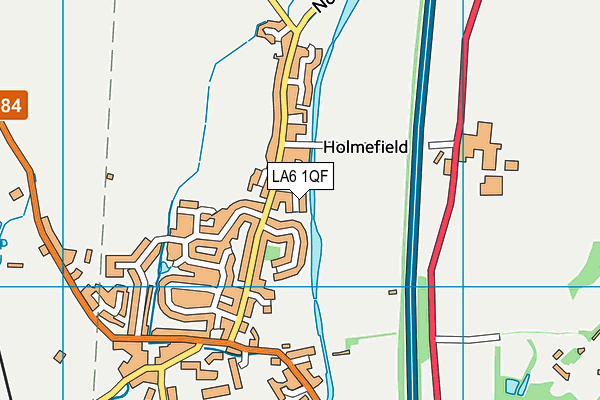 LA6 1QF map - OS VectorMap District (Ordnance Survey)