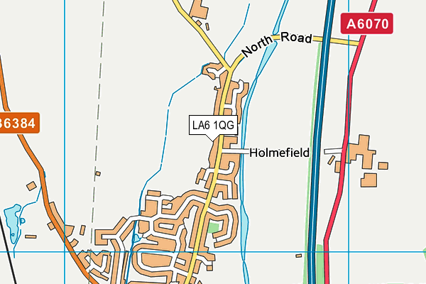 LA6 1QG map - OS VectorMap District (Ordnance Survey)