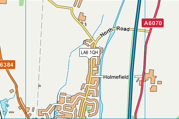 LA6 1QH map - OS VectorMap District (Ordnance Survey)