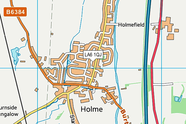 LA6 1QJ map - OS VectorMap District (Ordnance Survey)