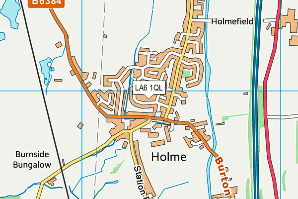 Holme Cricket Club map (LA6 1QL) - OS VectorMap District (Ordnance Survey)