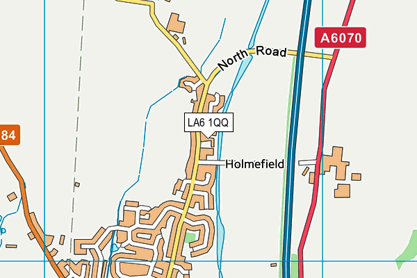 LA6 1QQ map - OS VectorMap District (Ordnance Survey)