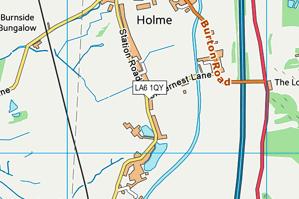 LA6 1QY map - OS VectorMap District (Ordnance Survey)