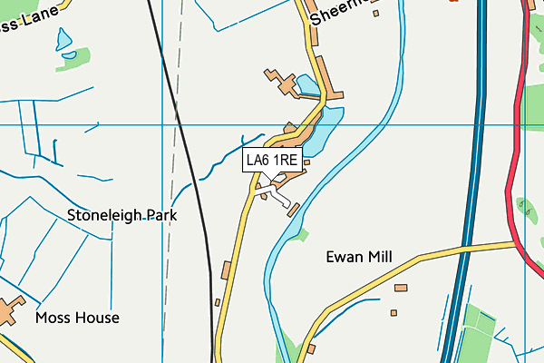 LA6 1RE map - OS VectorMap District (Ordnance Survey)