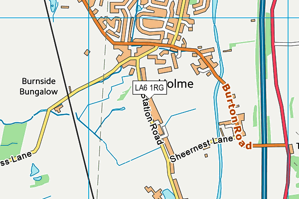 LA6 1RG map - OS VectorMap District (Ordnance Survey)