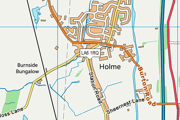 LA6 1RQ map - OS VectorMap District (Ordnance Survey)