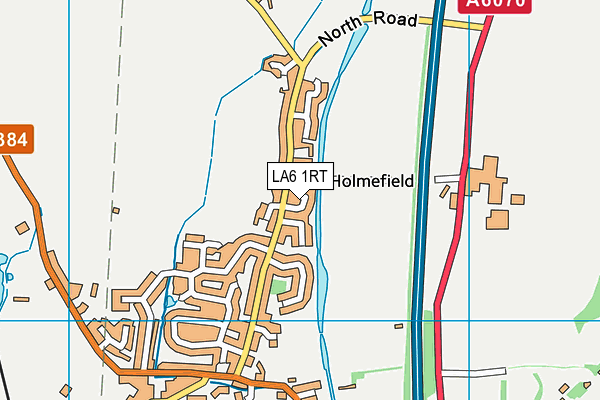 LA6 1RT map - OS VectorMap District (Ordnance Survey)