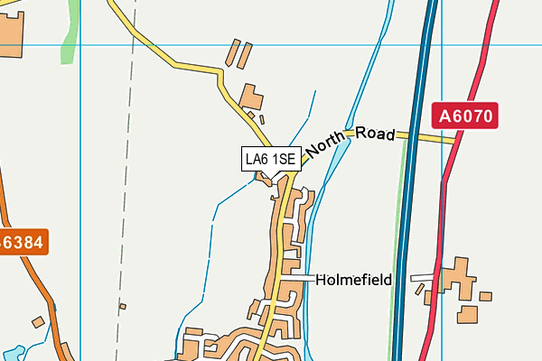LA6 1SE map - OS VectorMap District (Ordnance Survey)