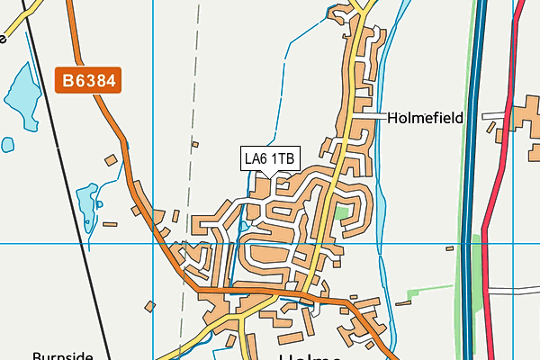 LA6 1TB map - OS VectorMap District (Ordnance Survey)