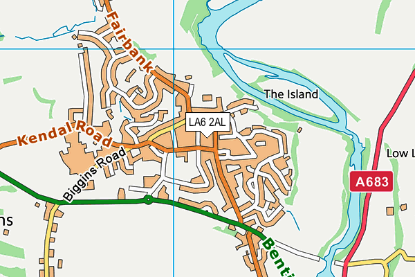 LA6 2AL map - OS VectorMap District (Ordnance Survey)