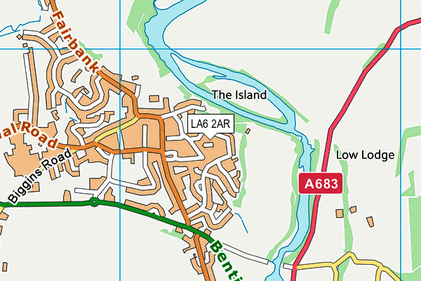 LA6 2AR map - OS VectorMap District (Ordnance Survey)