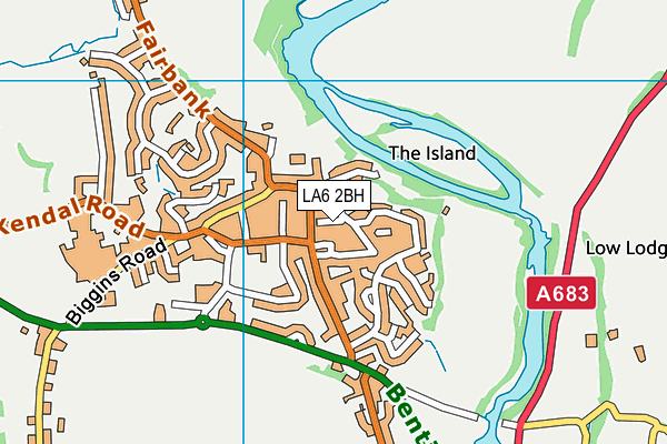 LA6 2BH map - OS VectorMap District (Ordnance Survey)