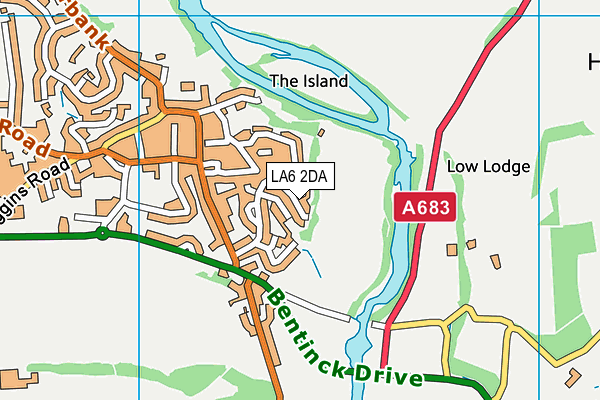 Lunesdale Park map (LA6 2DA) - OS VectorMap District (Ordnance Survey)