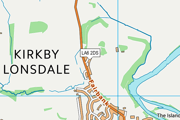 Underley Park map (LA6 2DS) - OS VectorMap District (Ordnance Survey)