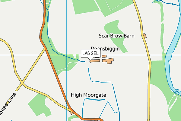 LA6 2EL map - OS VectorMap District (Ordnance Survey)