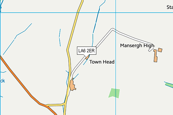 LA6 2ER map - OS VectorMap District (Ordnance Survey)