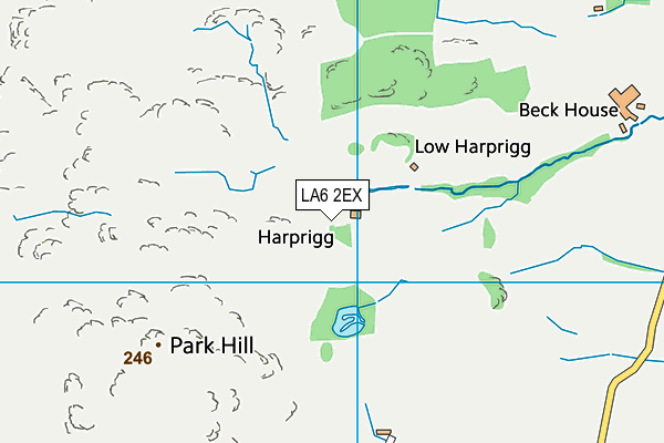 LA6 2EX map - OS VectorMap District (Ordnance Survey)