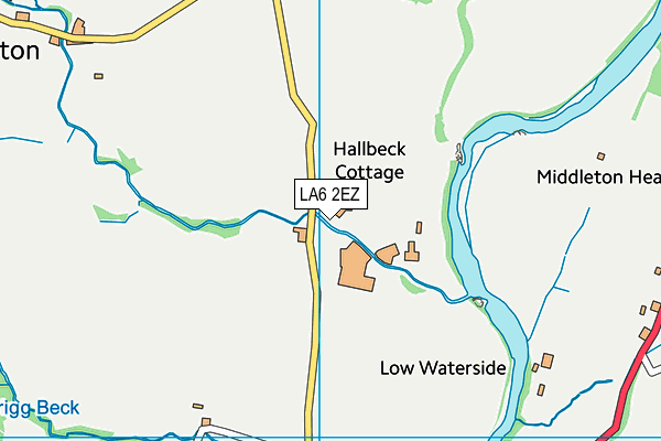 LA6 2EZ map - OS VectorMap District (Ordnance Survey)