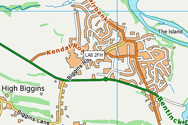 LA6 2FH map - OS VectorMap District (Ordnance Survey)