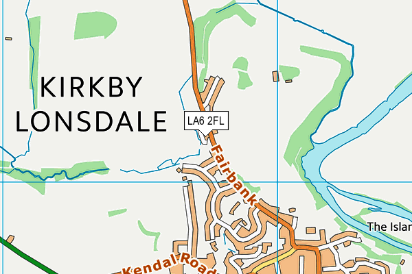 LA6 2FL map - OS VectorMap District (Ordnance Survey)