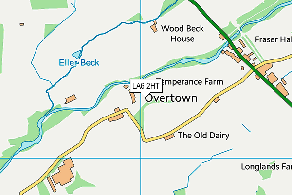 LA6 2HT map - OS VectorMap District (Ordnance Survey)