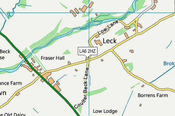 LA6 2HZ map - OS VectorMap District (Ordnance Survey)