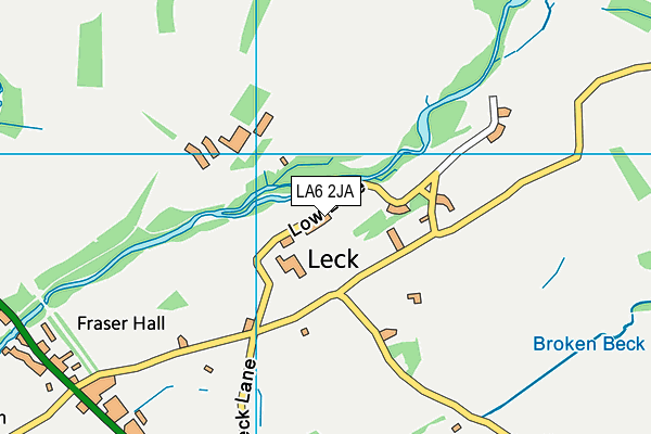 LA6 2JA map - OS VectorMap District (Ordnance Survey)
