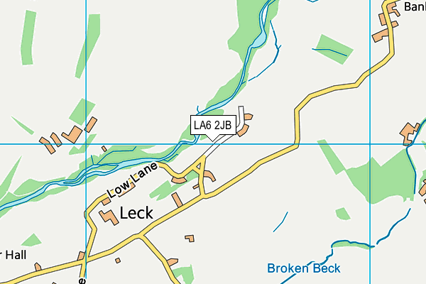 LA6 2JB map - OS VectorMap District (Ordnance Survey)