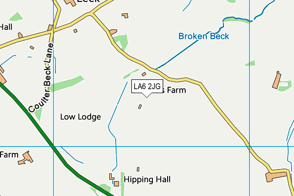 LA6 2JG map - OS VectorMap District (Ordnance Survey)