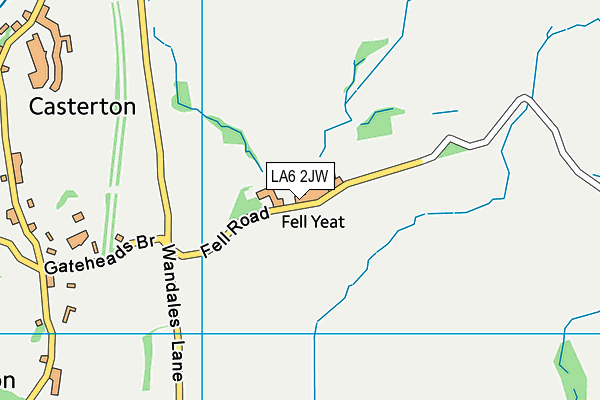 LA6 2JW map - OS VectorMap District (Ordnance Survey)