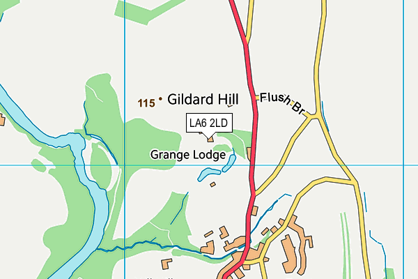 LA6 2LD map - OS VectorMap District (Ordnance Survey)