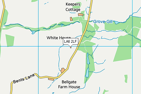 LA6 2LF map - OS VectorMap District (Ordnance Survey)
