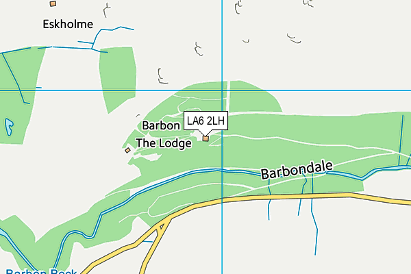 LA6 2LH map - OS VectorMap District (Ordnance Survey)