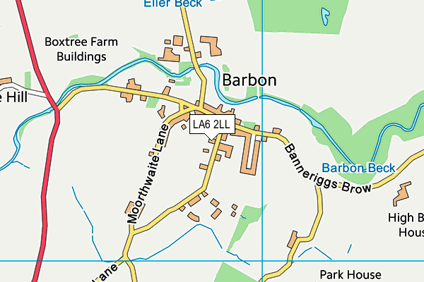 LA6 2LL map - OS VectorMap District (Ordnance Survey)