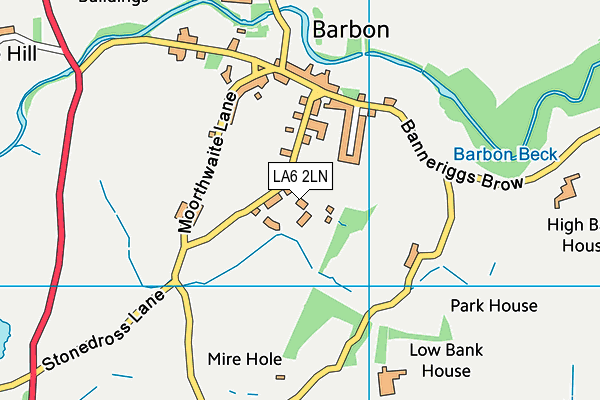 LA6 2LN map - OS VectorMap District (Ordnance Survey)