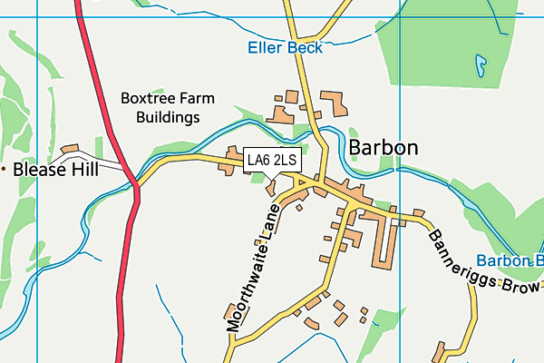 LA6 2LS map - OS VectorMap District (Ordnance Survey)