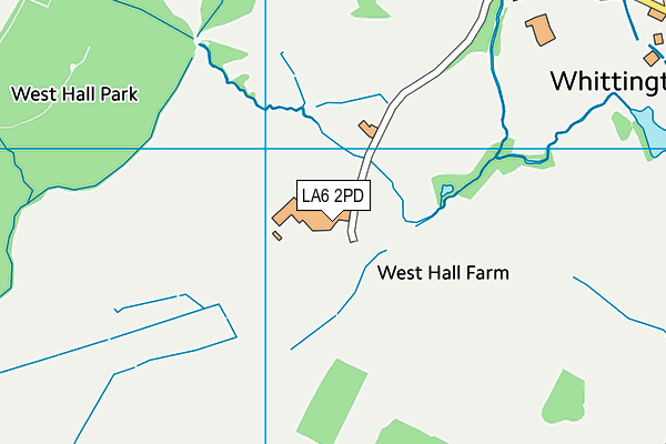 LA6 2PD map - OS VectorMap District (Ordnance Survey)