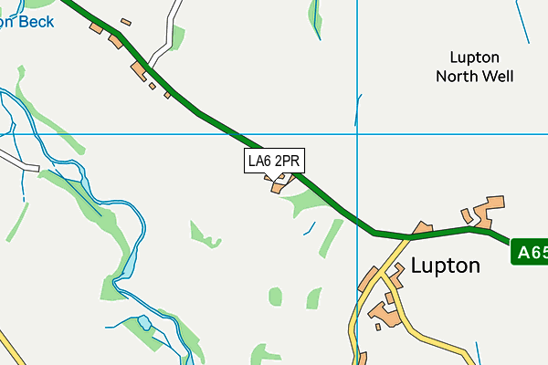 LA6 2PR map - OS VectorMap District (Ordnance Survey)