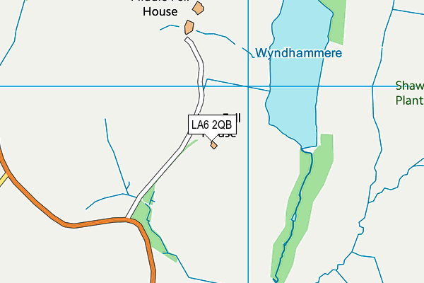 LA6 2QB map - OS VectorMap District (Ordnance Survey)