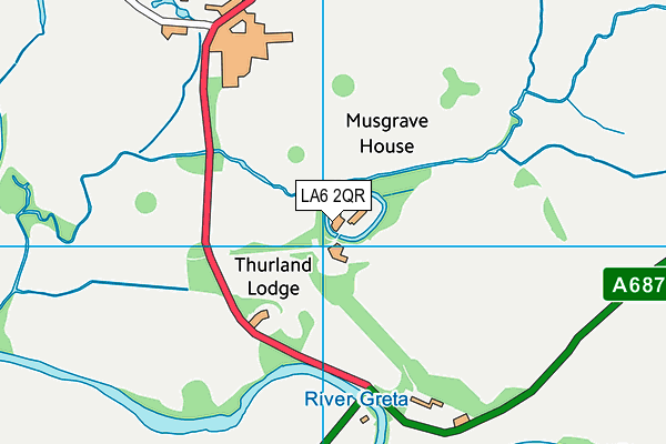 LA6 2QR map - OS VectorMap District (Ordnance Survey)