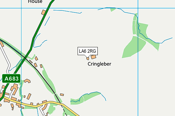 LA6 2RG map - OS VectorMap District (Ordnance Survey)