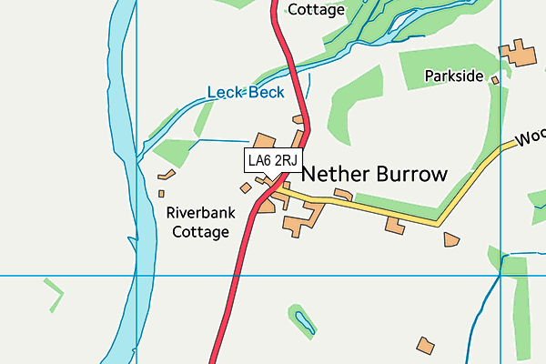 LA6 2RJ map - OS VectorMap District (Ordnance Survey)