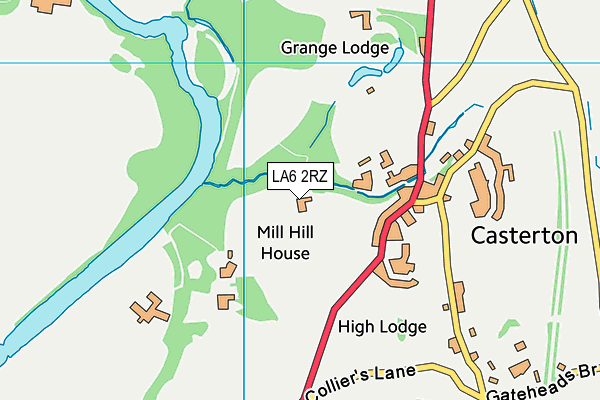 LA6 2RZ map - OS VectorMap District (Ordnance Survey)