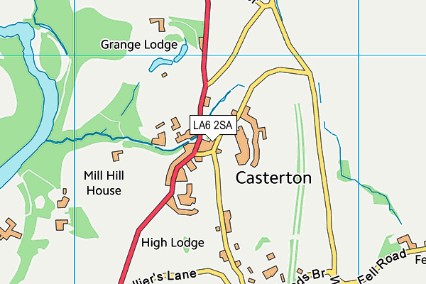 LA6 2SA map - OS VectorMap District (Ordnance Survey)