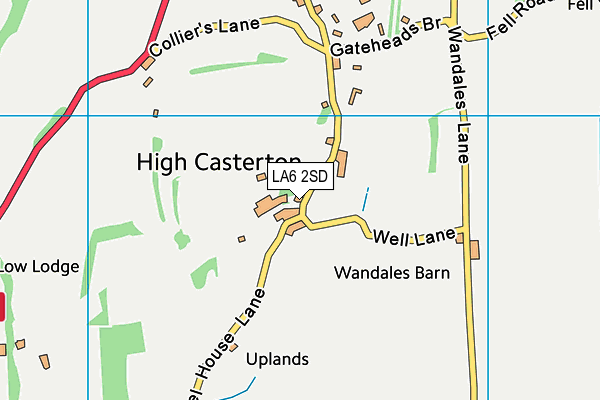 LA6 2SD map - OS VectorMap District (Ordnance Survey)